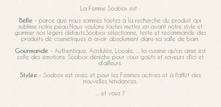 la-femme-soobox-est-belle