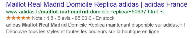 exemple rich snippets real madrid