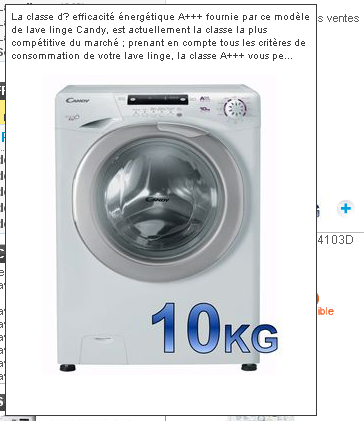 Analyse de la categorie “Lave-linge” de Rueducommerce: une page efficace !