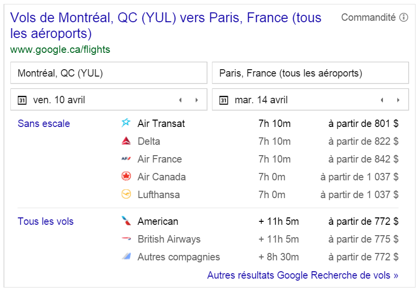 service-comparateur-vol-google