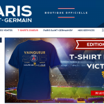 La fiche produit de la boutique en ligne du PSG a le niveau Ligue 2 !