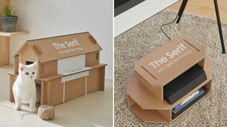 packaging réutilisable recyclable samsung