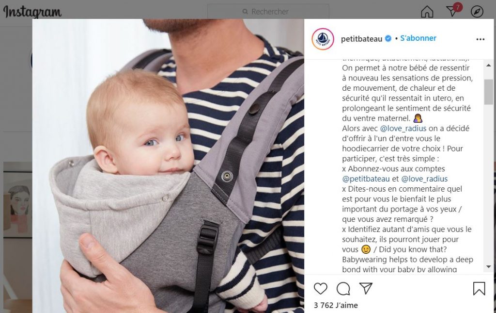 jeu instagram Petit Bateau