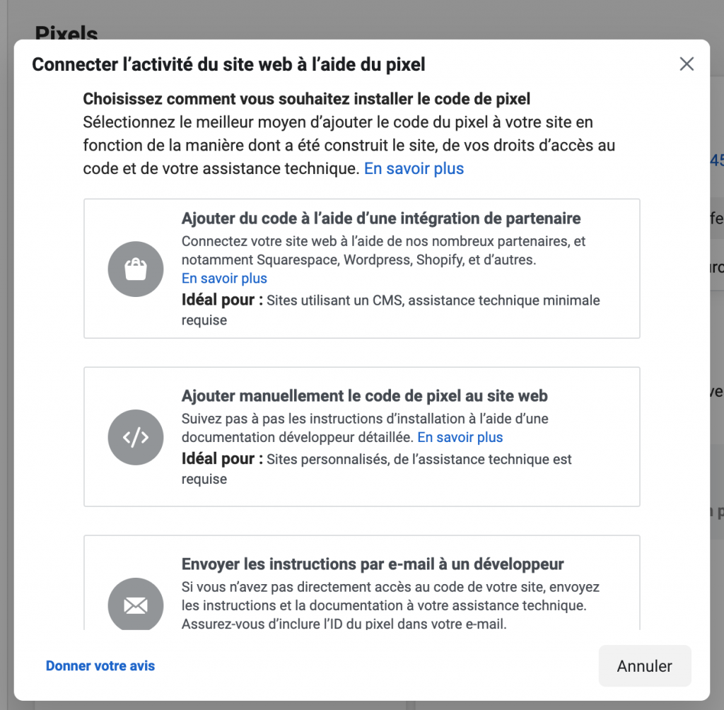 facebook_display_pixel_ajout_pixel_choisir_methode