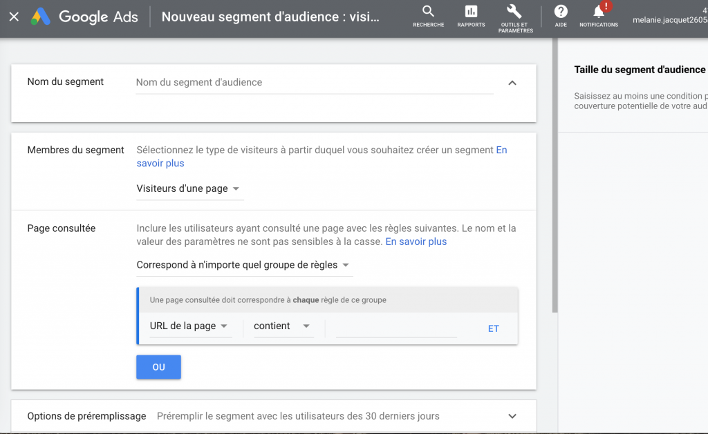 google_ads_creation_campagne_remarketing_nom_segment