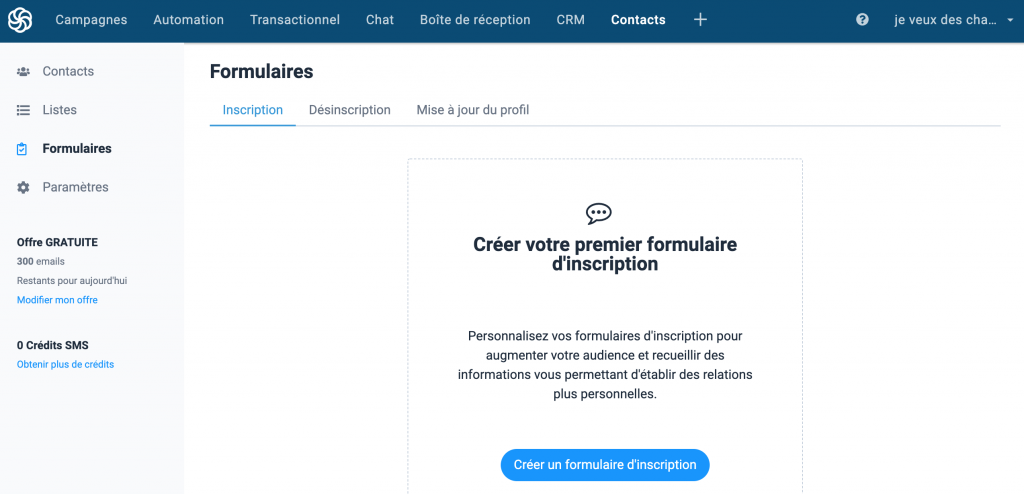 creation-formulaire-sendinblue