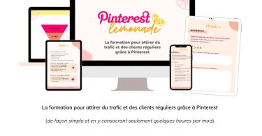 Page de vente copywriting pour une formation Pinterest