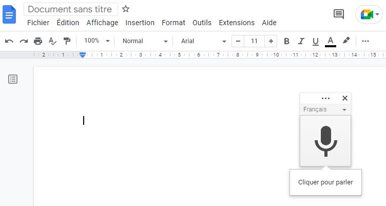 Transcrire un audio en texte grâce à Google Docs